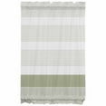 thumbnail image 5 of Sage Green Stripe Door Curtains for Door Window, French Sidelight Front Back Door Curtains With Tieback, Modern Rustic Horizontal Green Striped Kitchen Rod Pocket Drapes Panel, 54"x40", 5 of 6