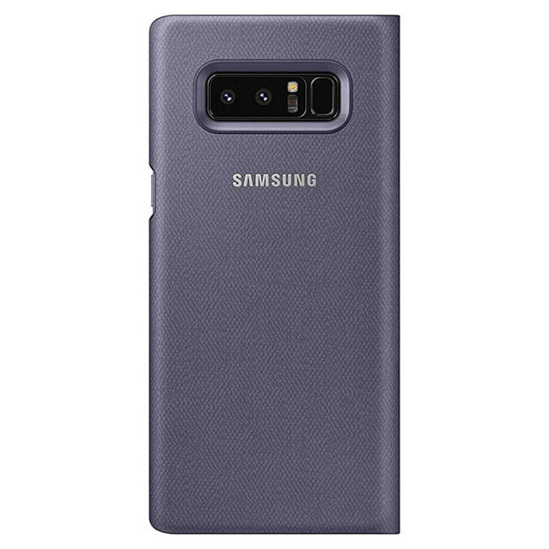 Samsung Galaxy Note8 LED View Wallet Case, Orchid Gray