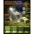 thumbnail image 2 of LED Camping Lantern Rechargeable, 20000mAh Portable Power Bank , IPX5 Waterproof Tent Light for Camping, Fishing, 2 of 5