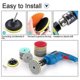 thumbnail image 4 of 11Pcs 3inch Wet Diamond Polishing Pads Set 50 to 3000 Grit Hook and Loop Backing Sanding for Concre, 4 of 5