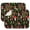 Psychedelic, variant on 2pcs Artistic Dog Print Quick Dry Kitchen Mat Absorbent Foldable Protector