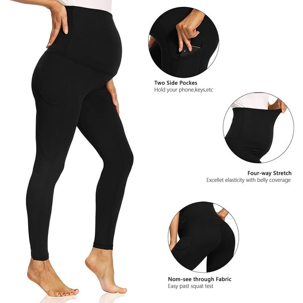 Black Pantalon De Grossesse En Denim Extensible Et Filiforme Pour