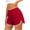 Red, variant on Women's Running Shorts Contrast Trim Soft Yoga Shorts High Waisted for Athletic Fitness Casual with Pockets Pink M