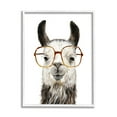 thumbnail image 4 of Stupell Industries Llama Farm Animal Eyeglasses Animals & Insects Painting White Framed Art Print Wall Art, 4 of 5