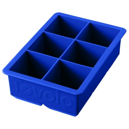 Tovolo Ice - Tovolo King Cube Jumbo Silicone Ice Cube Tray, Capri Blue