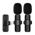 thumbnail image 1 of Mistaha Mini Microphone Cravate Sans Fil à Pince Micro Omnidirectionnel 2 Émetteurs 1 Récepteur avec Cache-Vent, 1 of 8