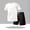 Clear, variant on Men Casual Outfits Men Tshirt and Mens Short Solid Color Short Sleeve Crew Neck Elastic Waist Summer Regular Fit Oversized Jogging Track Suits Mens with Pockets S-XXL