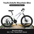 thumbnail image 5 of 24 inch Women's Mountain Bike with 21 Speeds | Dual Disc Brakes & Front Suspension | Lightweight Frame | White, 5 of 7