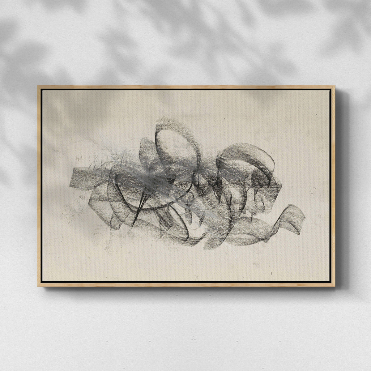 Vintage Sketch-LI By Wexford Home Framed in Natural Wood Wood Gallery Wrapped Canvas 17 in. x 25 in.