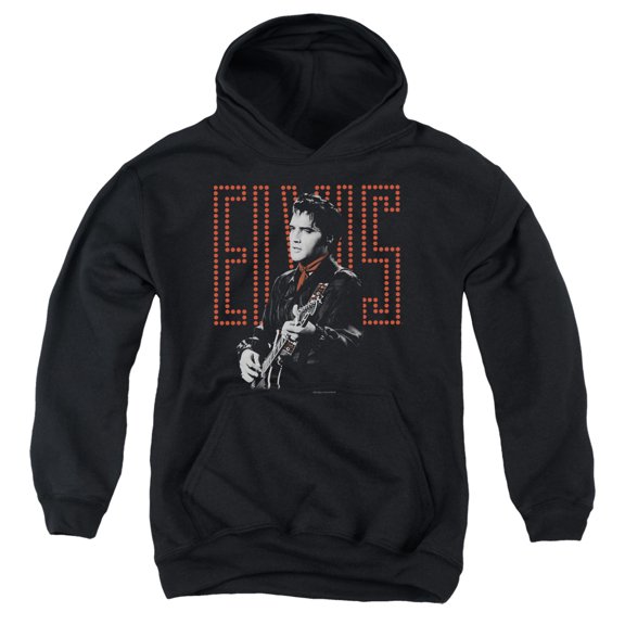 Elvis Presley - Red Guitarman - Youth Hooded Sweatshirt - Medium