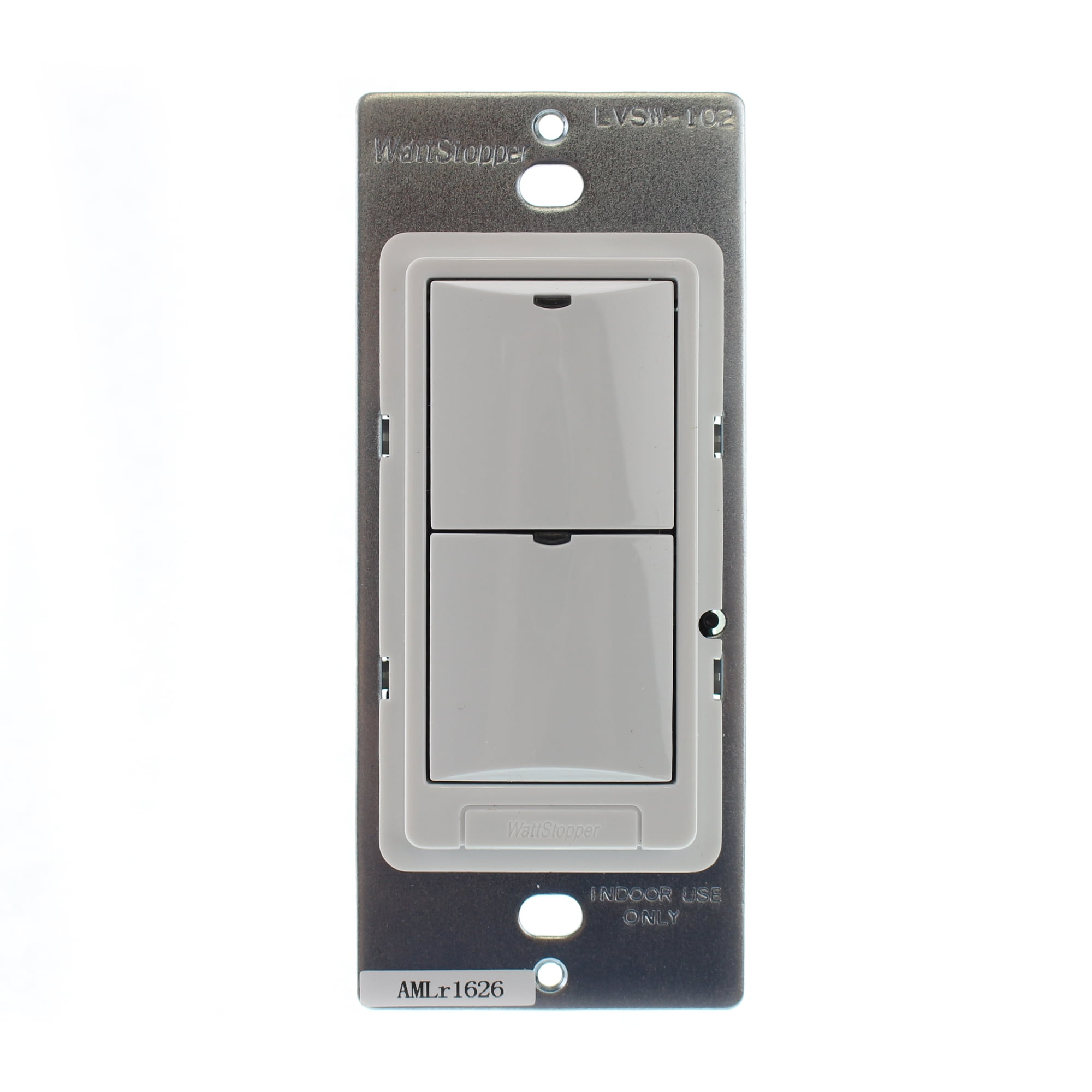 Watt Stopper LVSW102W DLM Low Voltage Digital Switch, 2Button, 24Vdc