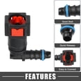 thumbnail image 4 of Unique Bargains Car Fuel Line Hose Quick Release Connector 90 Degree 5/16" 7.89mm SAE to 1/4" 6mm Hose Red 2 Pcs, 4 of 6