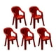 thumbnail image 1 of 5 piezas de sillas de garaje a escala 1/64, accesorios para maquetas de talleres y escenas de coches a escala. Rojo, 1 of 9