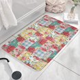 thumbnail image 3 of Pioneer Flower Floral Print Flannel Non Slip Door Rugs,Washable Door Mats Indoor,Decorative Door Mats,Dirt-Resistant and Absorbent Doormat for Entrance,Bedroom,Kitchen,Bathroom,23.5"x16", 3 of 5