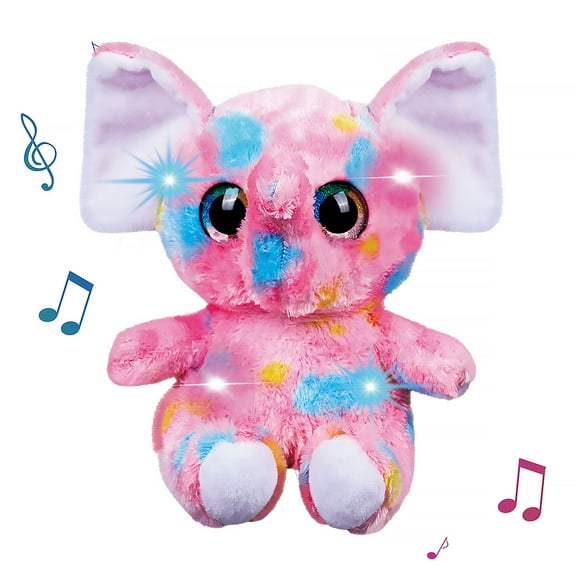 LED Light Bear up Bear Plush Toy, Creative Night Light & Bedtime Music,Glow Soft Plush Toy,Gifts Christmas,Birthday for 3  Kids