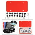 thumbnail image 4 of Marcos de silicona para matrículas, cubierta para matrículas de automóviles, soporte para universal para matrículas de automóviles . UU. CA. a prueba Rojo 2 piezas, 4 of 8