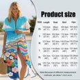 thumbnail image 6 of FUIALDOLG Flower Fluid Womens Swimsuit Coverup Summer Long Maxi Button Down Bikini Beach Bathing Suit Cover Up Dress, 6 of 6