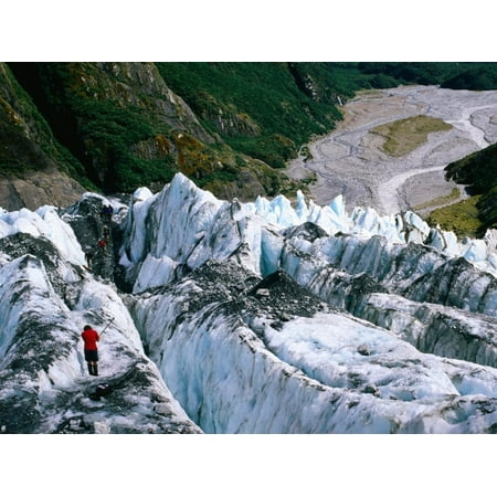 Kathy Van Zeeland Belt Walkers on Franz Josef Glacier, Franz Josef Glacier, New Zealand Print Wall Art By Glenn Van Der Knijff ()