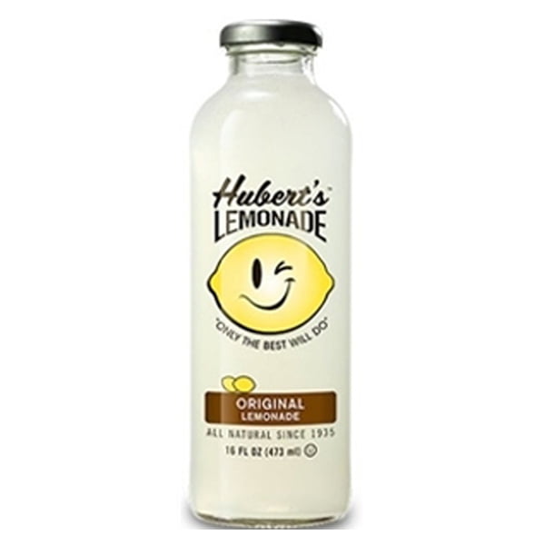Hubert's Original Lemonade 16 oz Glass Bottles Pack of 12