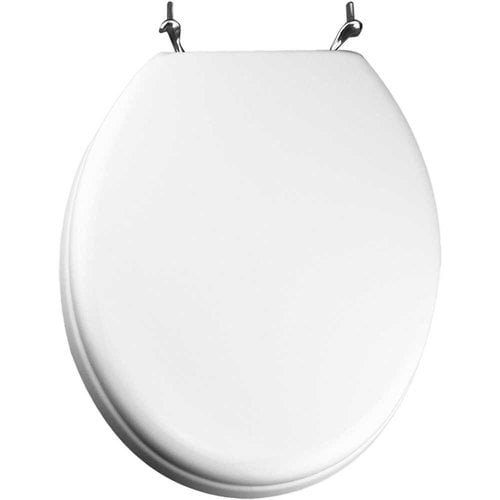 Bemis 800CCP Commercial Plastic Round Toilet Seat, White Walmart