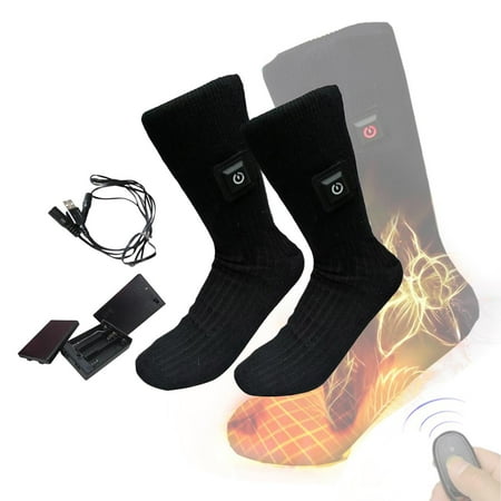 

Heating Socks Rechargeable Remote Control Electric Cold Weather Heat Men 3 Level