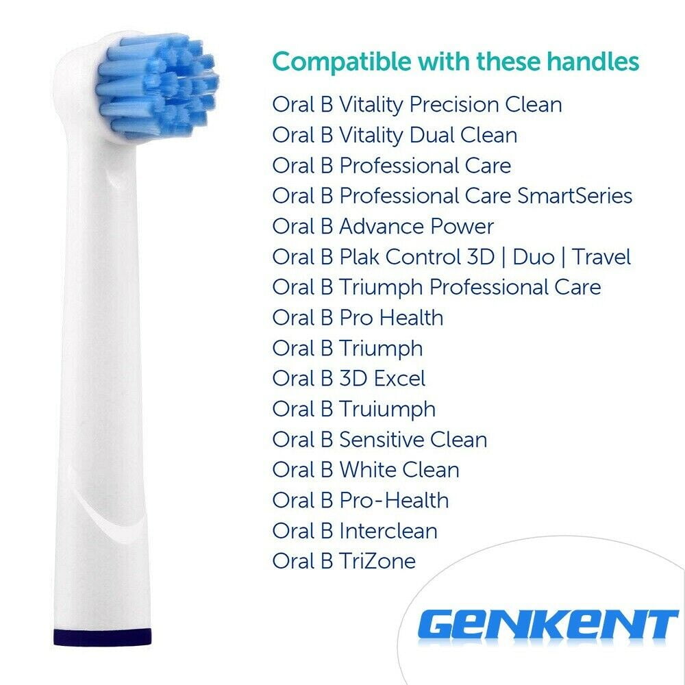 Gemaakt van Overlappen Bijproduct Genkent Electric Toothbrush Brush Heads Replacement Fit for Braun Oral B  Sensitive Clean, 8 Pcs - Walmart.com