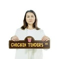 thumbnail image 5 of Chicken Tenders (3 Pack) Large Plastic Street Sign Crossing Sign Warning Sign Vintage Rustic Beware Warning Xing Food Fried Meal Snack Finger Sauce Crispy Lunch Dinner Kids, 5 of 9
