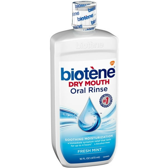Biotene Dry Mouth Oral Rinse, Fresh Mint 16 oz (Pack of 6)