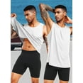 thumbnail image 2 of [4 Pack] Cadmus Men's Sleeveless Muscle Shirts Dry Fit Gym Workout Tank Top,XX-Large, 2 of 5