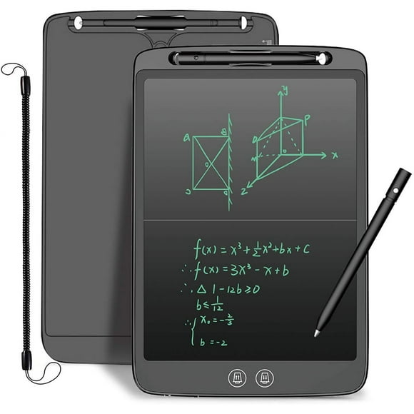 Pizarra LCD para escribir a mano con lápiz óptico, pantalla dividida de 12 pulgadas, tablero de dibujo para grafiti, utilizada para tutorías infantiles, aprendizaje de escritura y toma de notas con vi
