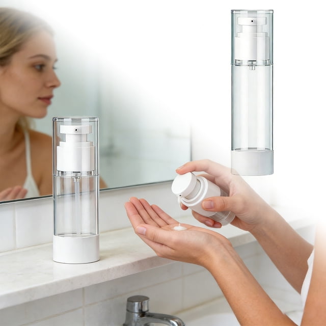 Mini Travel Dispenser Bottle For Toiletries Portable Travel Dispenser Four Specifications Vacuum Propulsion And Toiletries Storage And Travel Organizer