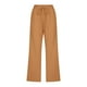 thumbnail image 4 of Pantalones de cintura alta y pierna ancha con cordón para mujer - Pantalones rectos elásticos de poliéster con bolsillos, 4 of 5