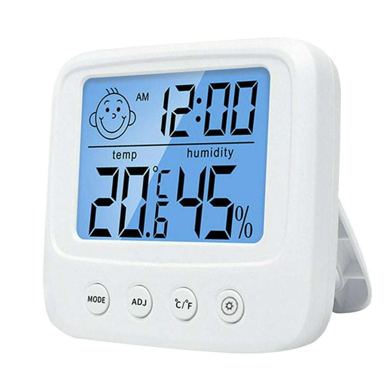 Digital Thermometer Hygrometer Indoor Room Temperature Humidity Meter LCD  Screen Thermometer, with Backlit 
