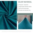 thumbnail image 4 of DONGPAI Stretch Velvet Couch Cushion Covers for Sectional Sofa L Shape, Sofa Couch Soft Seat Slipcover, Blue(for 1 Cushions,1 Piece), 4 of 7