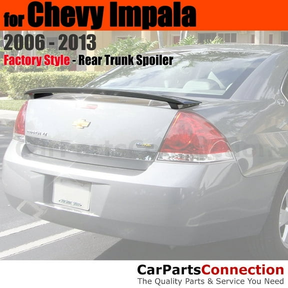 Trunk Spoiler Compatible With 2006 2007 2008 2009 2010 2011 2012 2013 Chevrolet Impala All Factory Style Painted Color WA8554 White