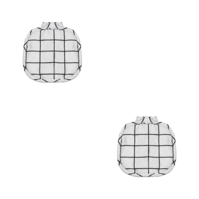 Mantel Ounissouiy para ollas manoplas horno resistencia al calor diseño grueso Blanco 2Conjunto