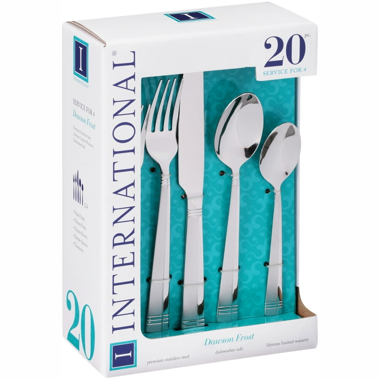 International Silver 20-Piece Dawson Frost Stainless Steel