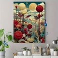 thumbnail image 4 of UXIEQU Vibrant Dahlia Botanical Canvas Print 15.75x11.81 Inches, 4 of 8