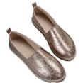 thumbnail image 5 of Willtoo Women Striped Slip-On Flats Breathable Canvas Hemp Woven Sole Casual Shoes, Lightweight Round Toe Comfort Walking Shoes, 5 of 5