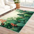thumbnail image 2 of Green Tropical Leaf Rug 6x9 Area Rugs for Bedroom Living Room, Botanical Floral Area Rug, Jungle Leaves Carpet Machine Washable Non-Slip Large Rug, Soft Low Pile Area Rug, Indoor Decorative Rug G&n121, 2 of 7