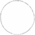 thumbnail image 2 of Auriga Fine Jewelry 14k White Gold 3.85 mm Paperclip-Style Chain Bracelet for Women 7", 2 of 4