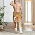 thumbnail image 2 of Fotbe Christmas Snowman Gift Pantalones de Pijama para Hombre, Pantalones de Dormir, Pantalones de Casa con Cintura Ajustable y Bolsillos-Medium, 2 of 6