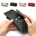 thumbnail image 4 of Sidaley Funda de cuero con clip para gafas de sol para coche, soporte de montaje interior, color beige Type2 NO2, 4 of 6
