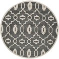 thumbnail image 1 of Safavieh Chatham Dark Grey Contemporary Rug - Round 7', 1 of 2