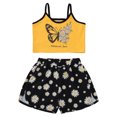 thumbnail image 1 of Xingqing Enfants Filles Mode 2 Pièces Ensemble Ensemble Tops Sans Manches + Imprimé Floral Shorts Ensemble, 1 of 8