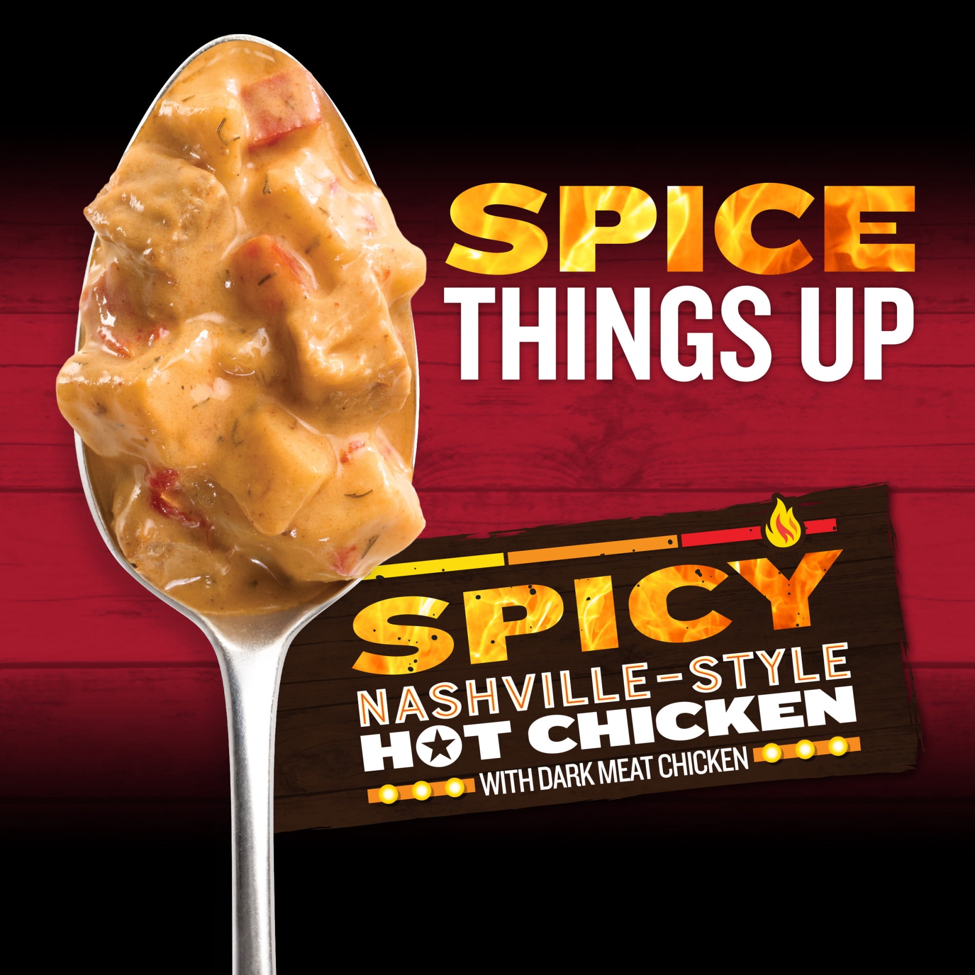(8 pack) Campbell’s Chunky Spicy Nashville-Style Hot Chicken Soup, 15.25 oz Bowl