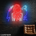 thumbnail image 2 of Glowneon Girl Hair Salon Wall Led Light, Open Beauty Hair Salon Decor, 2 of 5