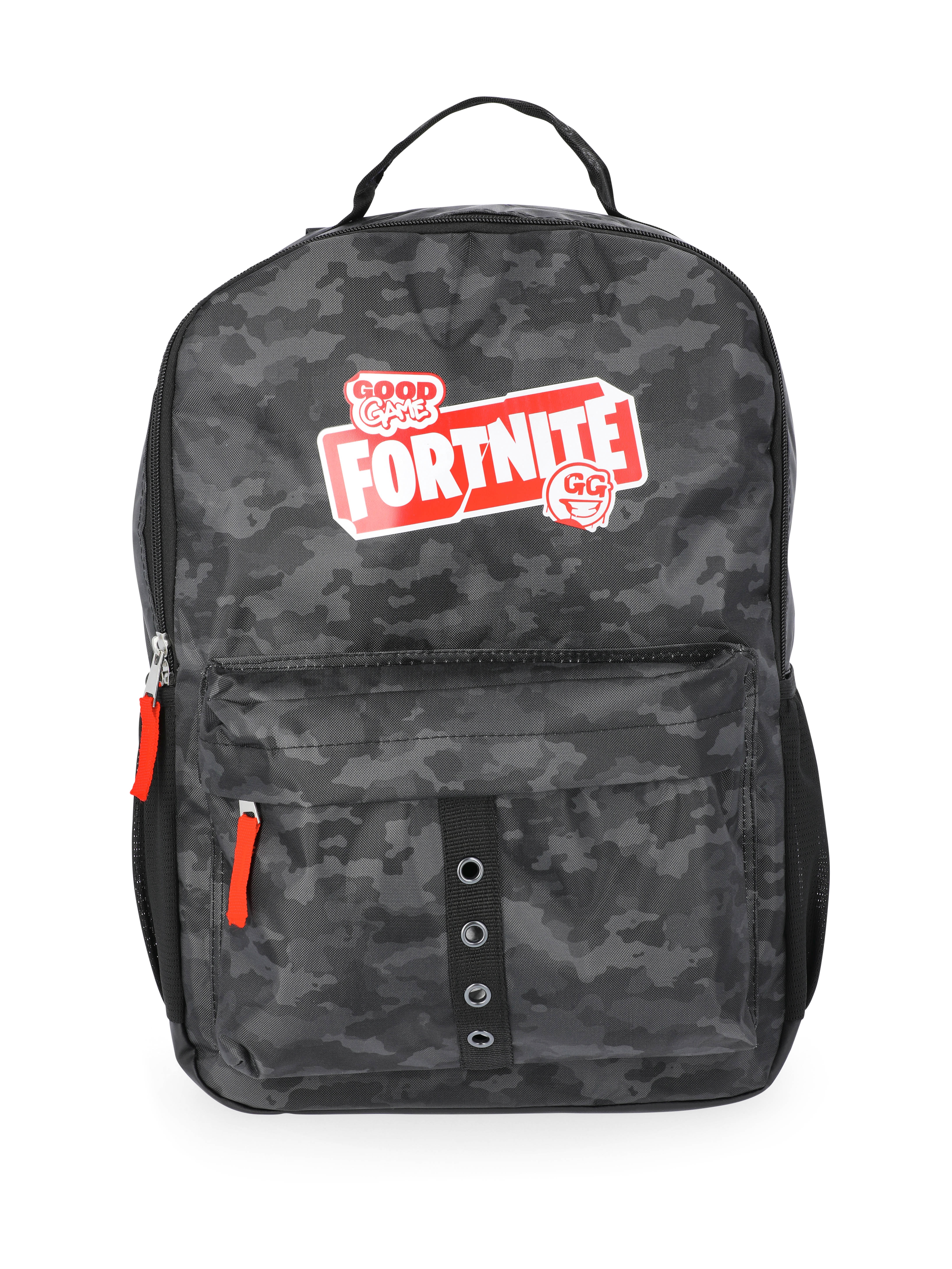 Fortnite Unisex Large Zippered Backpack, Black Combo - Walmart.com