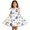 A-Green40, variant on Bobifish Toddler Girls Ready To School Dress Cartoon Print Flutter Sleeve Dress Party Over Knee Length Children Girls Dress