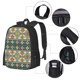 thumbnail image 2 of Balery Traditional Tribal Aztec1 Mochila para hombre y mujer - Tela Oxford 600D resistente - Gran capacidad, resistente al agua, ideal para la escuela, viajes y senderismo, 2 of 6